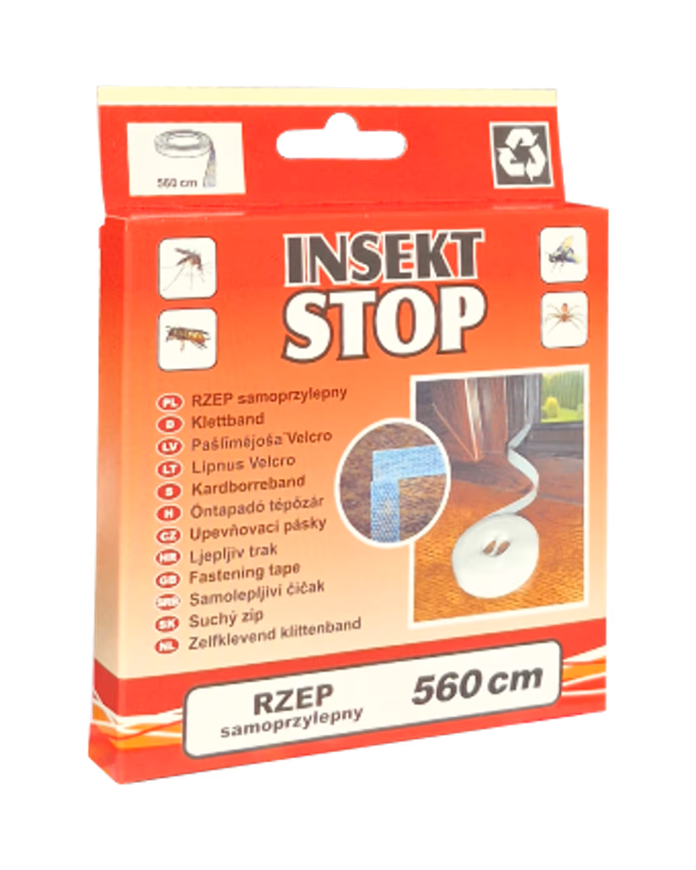 Rzep samoprzylepny 560 cm do moskitier okiennych